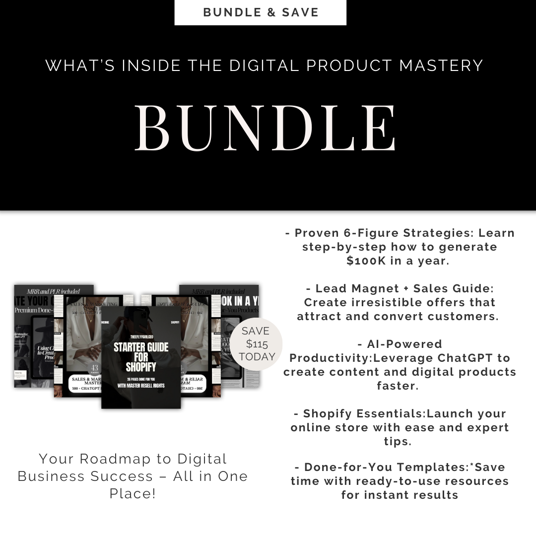 THE DIGITAL PRODUCT MASTERY BUNDLE