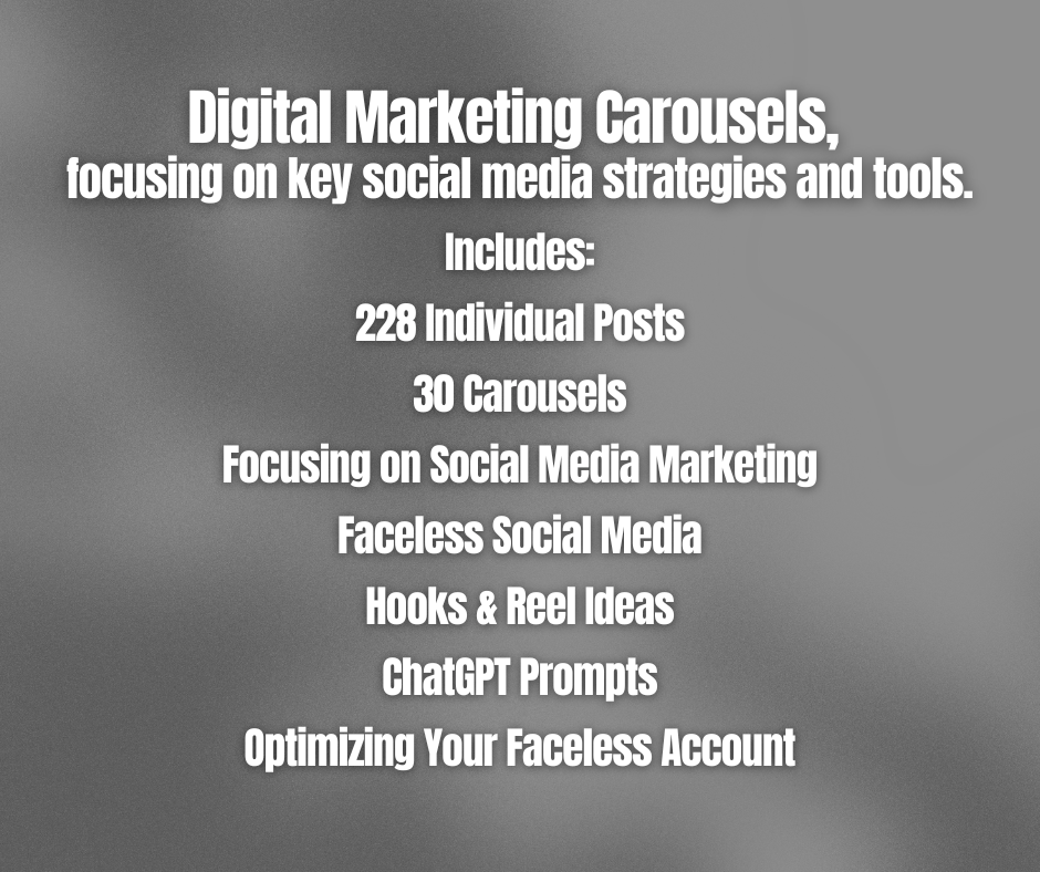 30 DAYS OF DIGITAL MARKETING CAROUSELS