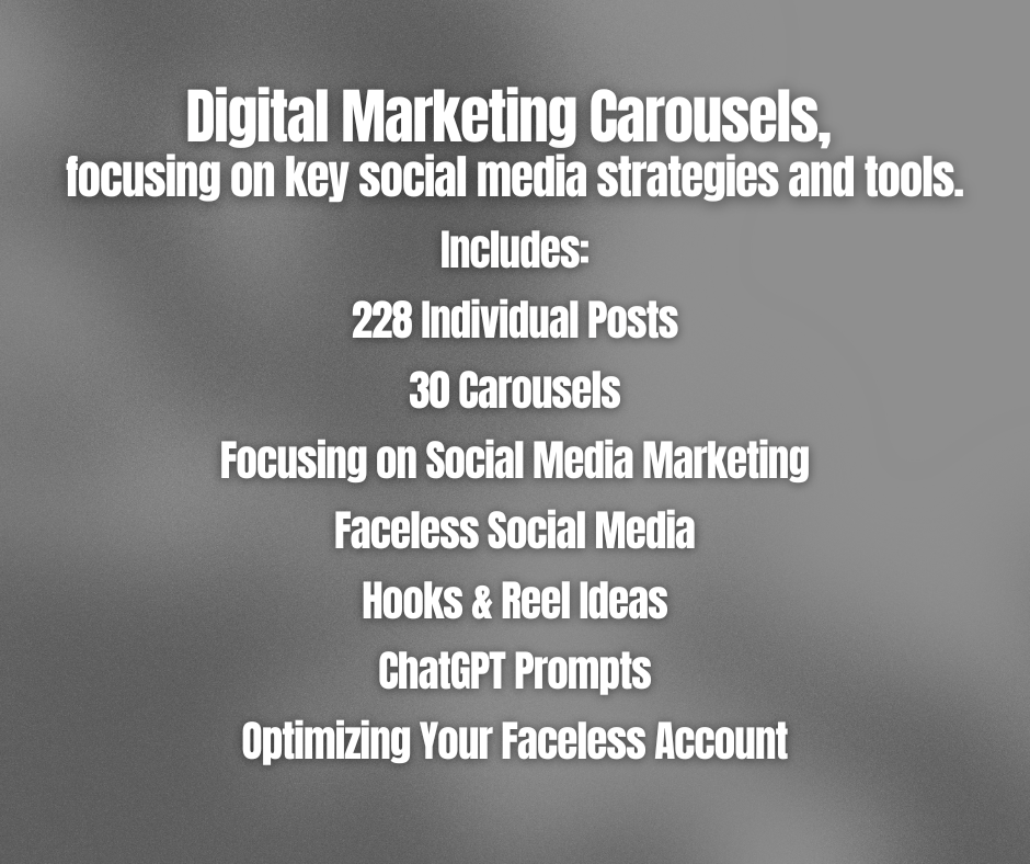 30 Days of Digital Marketing Carousels (PLR + MRR)