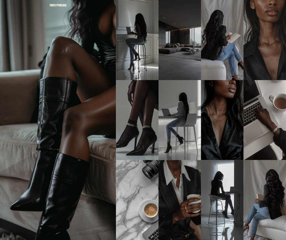 Luxury Melanin Faceless AI Stock Photo Bundle (PLR + MRR)