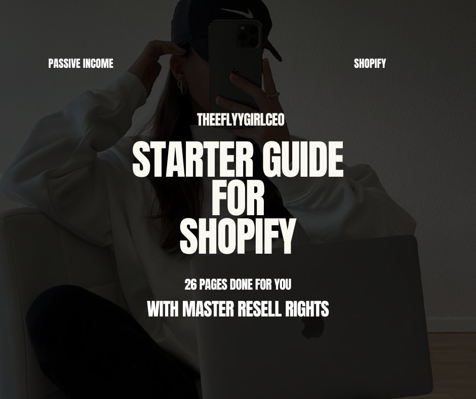 STARTER GUIDE FOR SHOPIFY