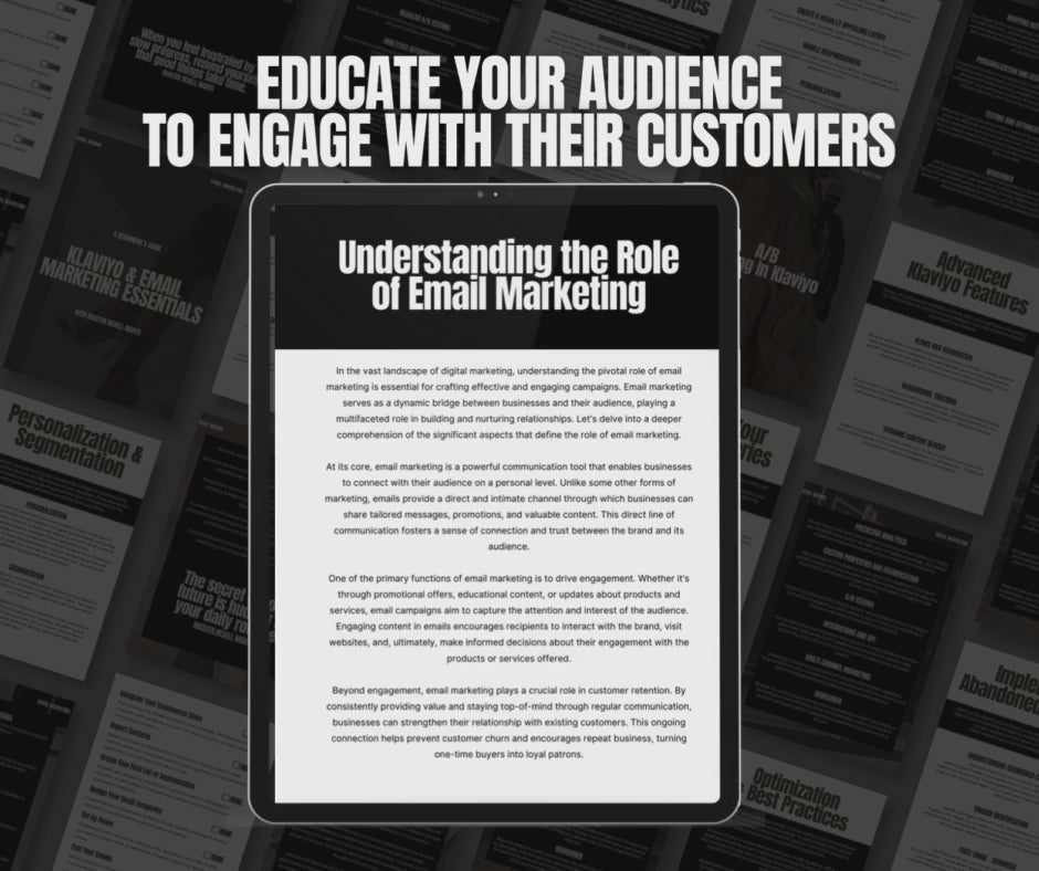 Starter’s Guide to Klaviyo & Email Marketing — Beginner-Friendly Email Marketing Blueprint with PLR & MRR